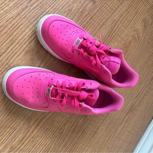 Nike Air Force 1 Essential Laser Fuchsia Pink/ Hot pink Sneakers Women size 7.5